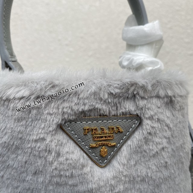 Prada專櫃新款山羊毛桶包 1BA373 普拉達Prada Panier桶包手袋 csp1525